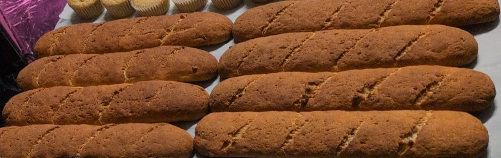 Baguette, gluten-free, dairy-free, and nut-free, baked in Red Deer