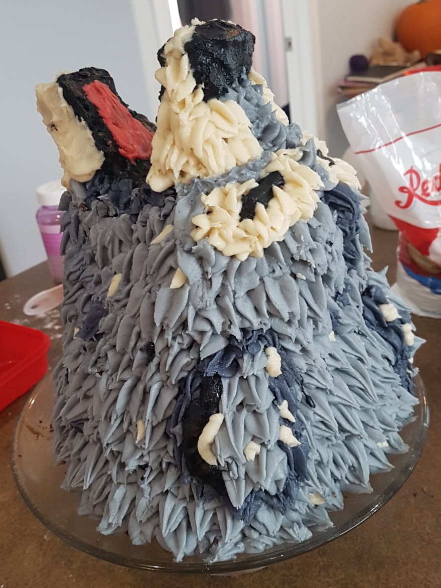 Custom gluten-free birthday cake with sprinkles and candles, Red Deer County