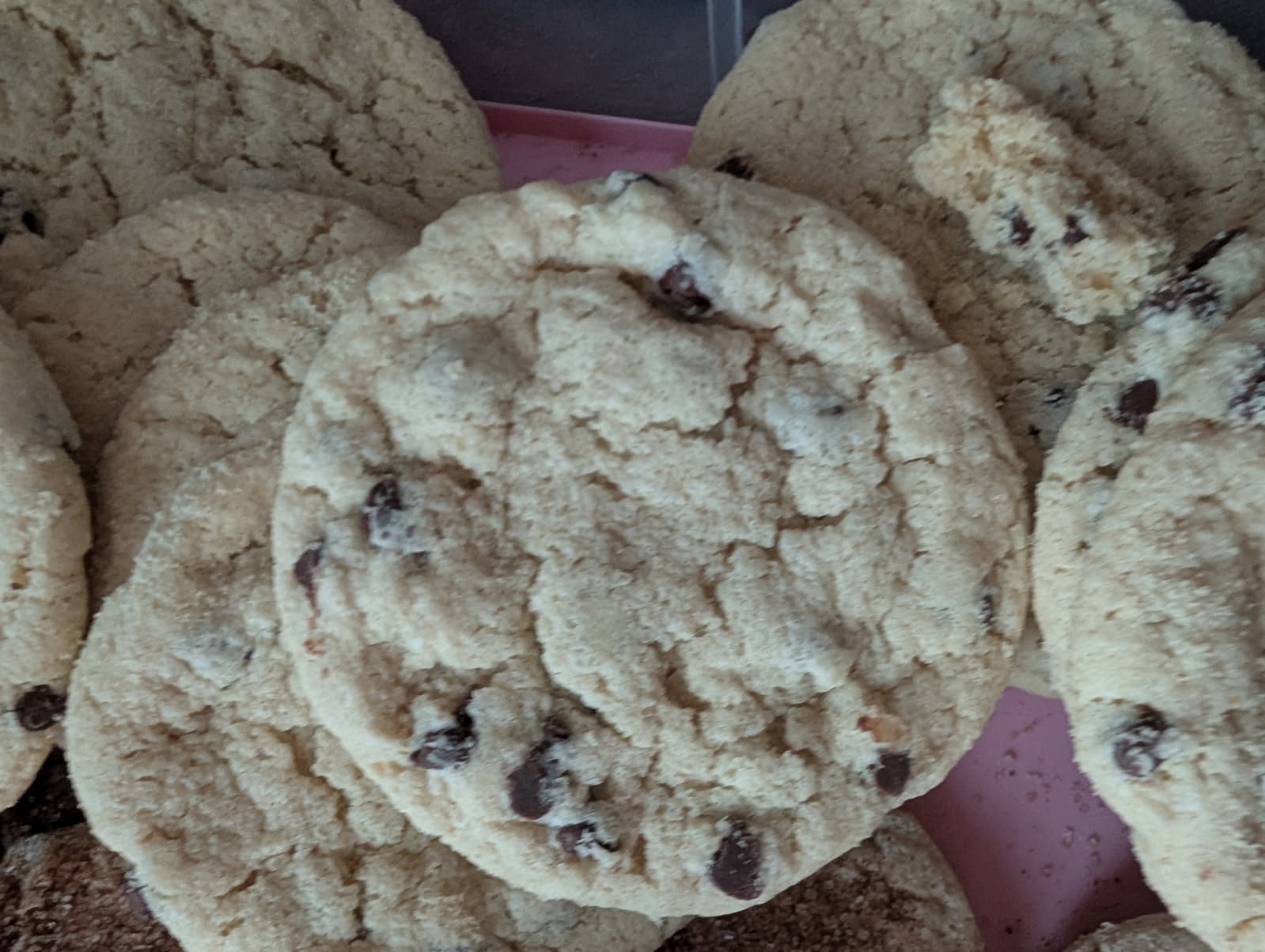 Chocolate Chip Cookies, gluten-free, dairy-free, and nut-free, baked in Red Deer