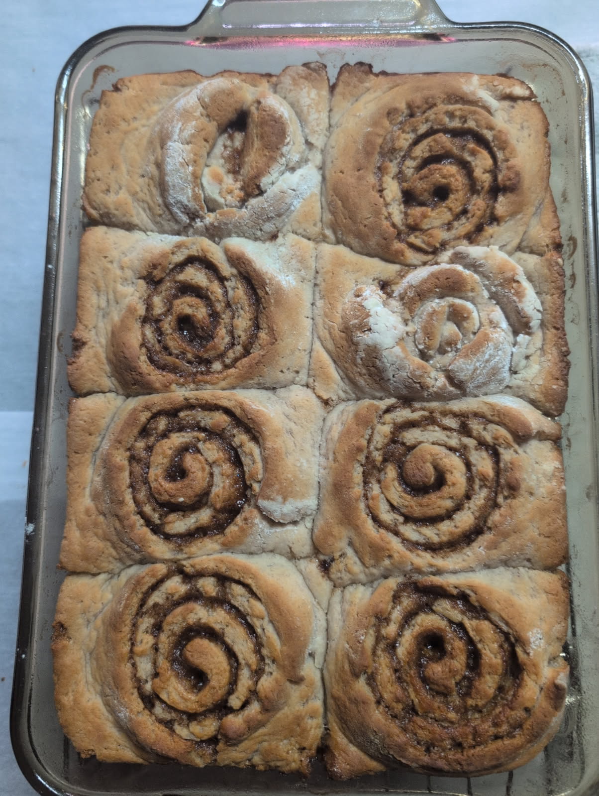 Cinnamon Bun, gluten-free, dairy-free, and nut-free, baked in Red Deer