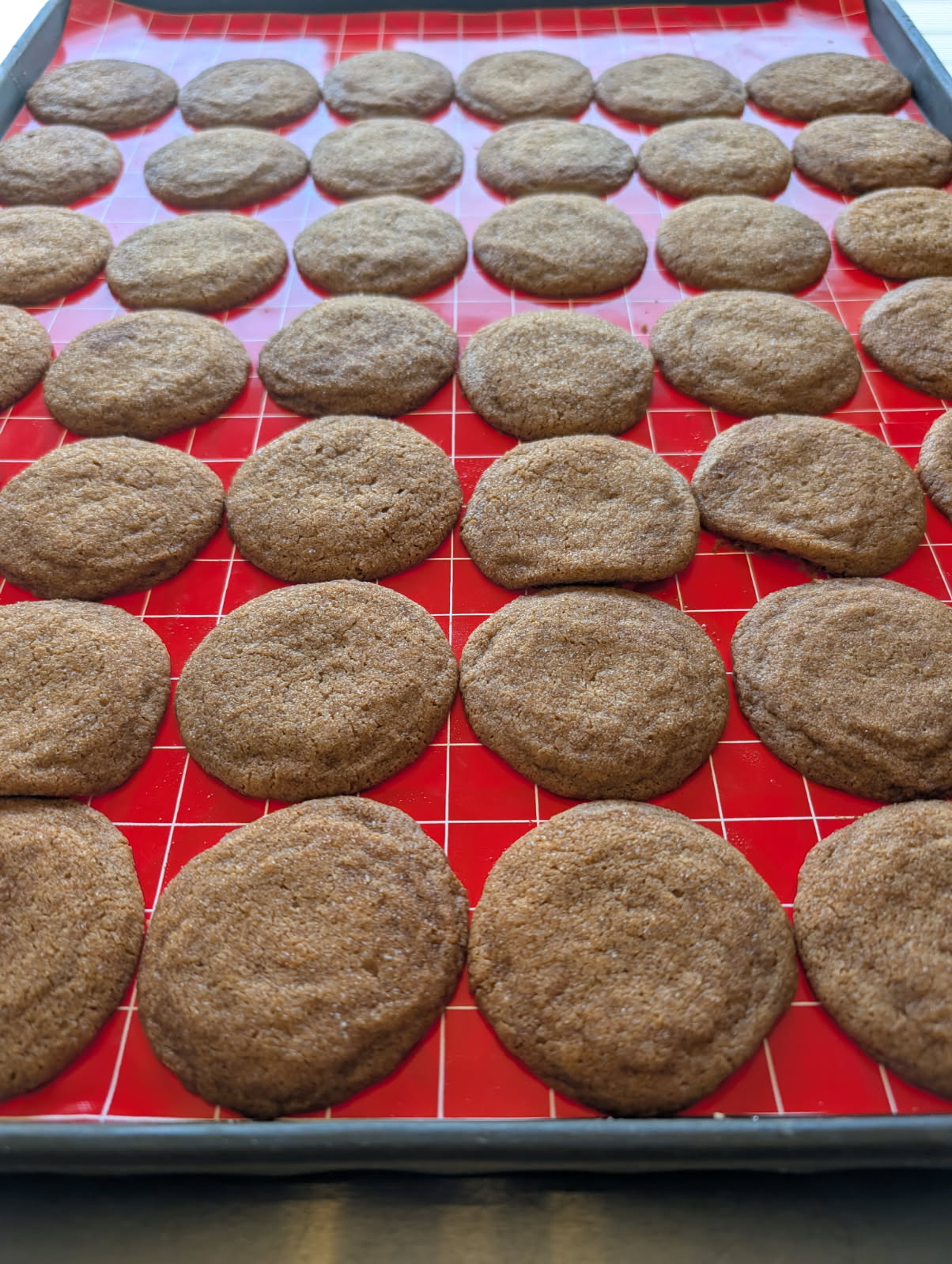 Gingersnap Cookies, gluten-free, dairy-free, and nut-free, baked in Red Deer