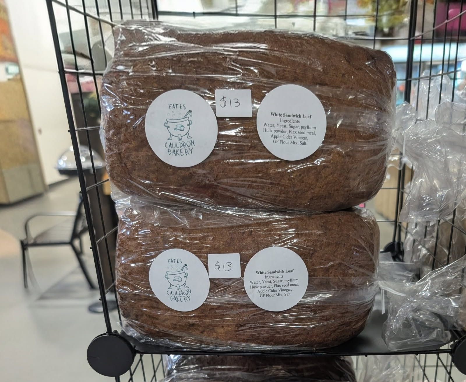 Sandwich Loaf, gluten-free, dairy-free, and nut-free, baked in Red Deer