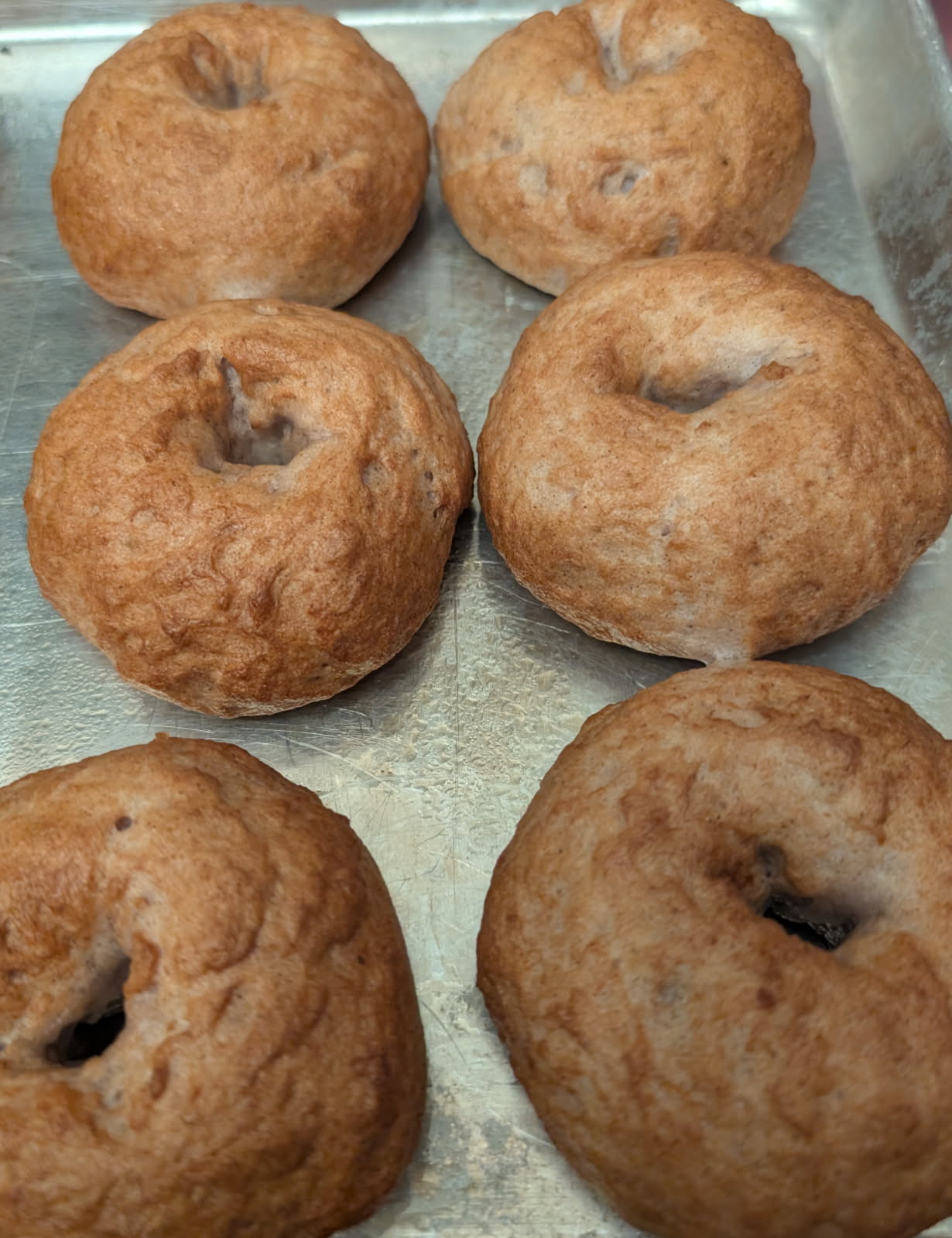 Sourdough Bagels, gluten-free, dairy-free, and nut-free, baked in Red Deer